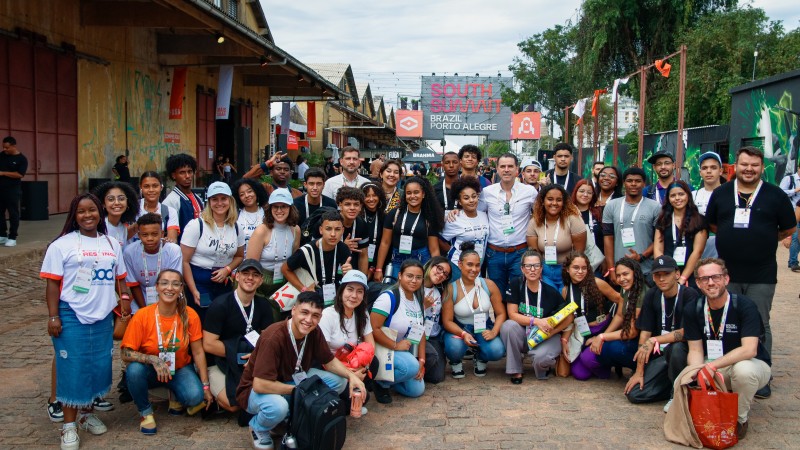 Cem jovens do Programa de Oportunidades e Direitos participaram de ações sociais no South Summit