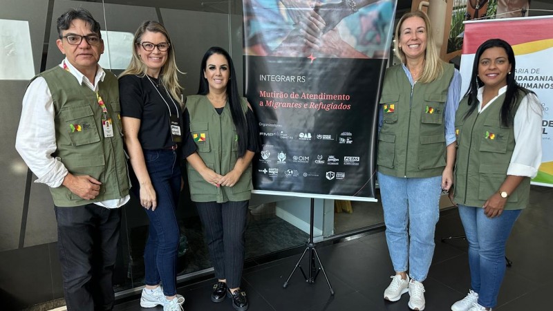 Servidores da SJCDH participaram do evento.